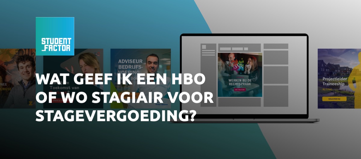 Wat geef ik een hbo of wo stagiair voor stagevergoeding?